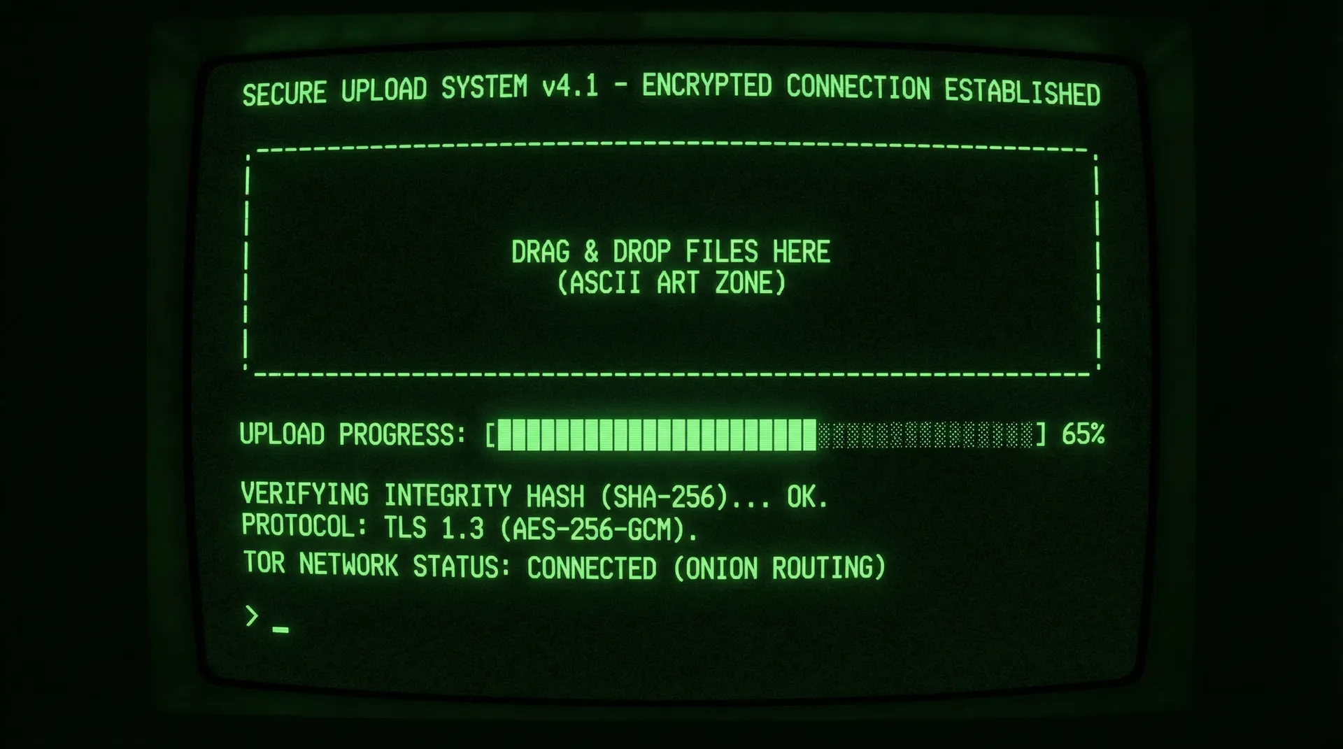 91黑料 安全加密上传系统界面截图