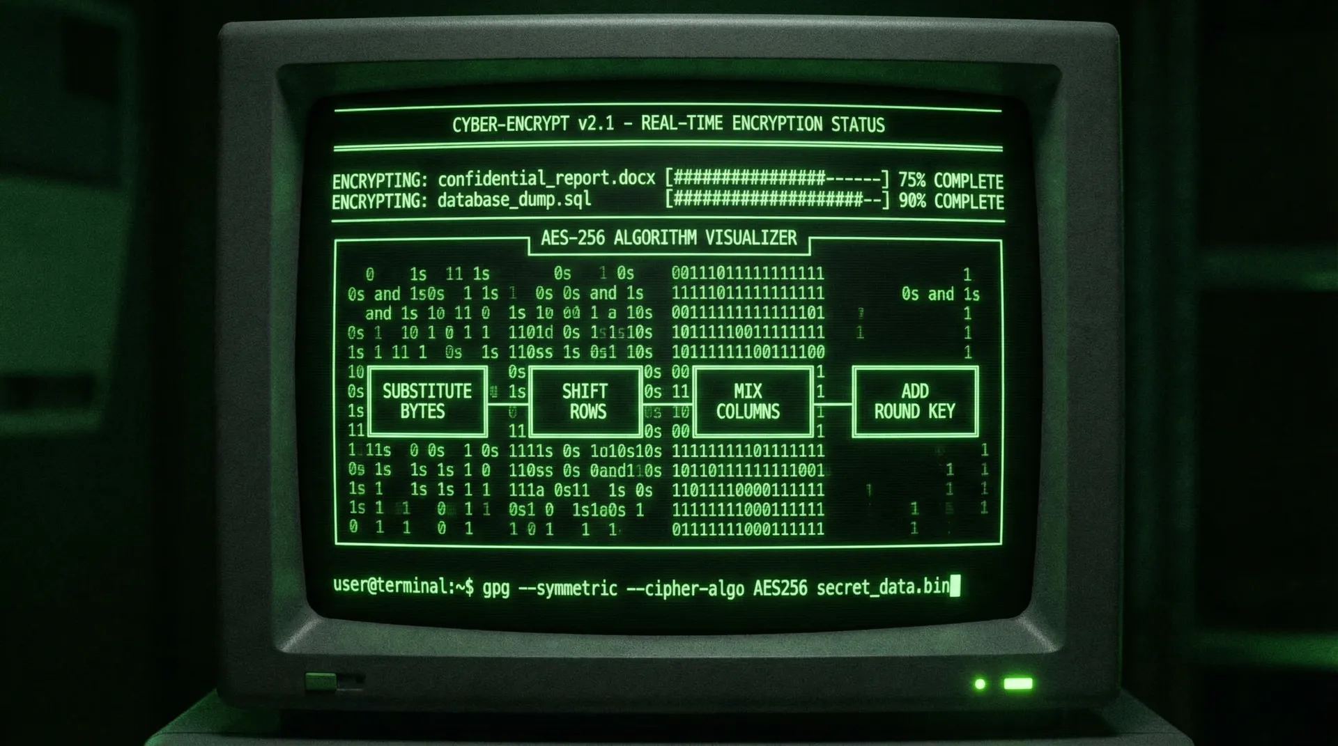 91黑料 数据加密解密过程终端可视化